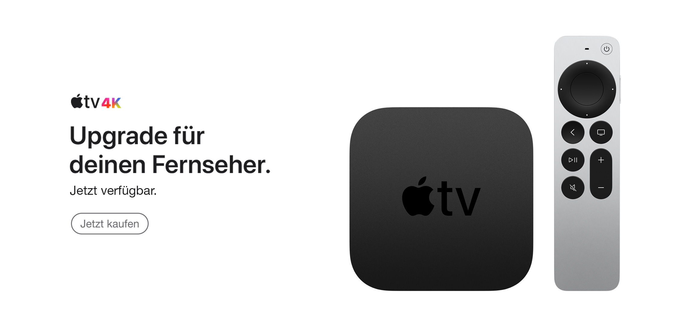 Apple TV 4 K mit Remote, Upgrade für Deinen Fernseher