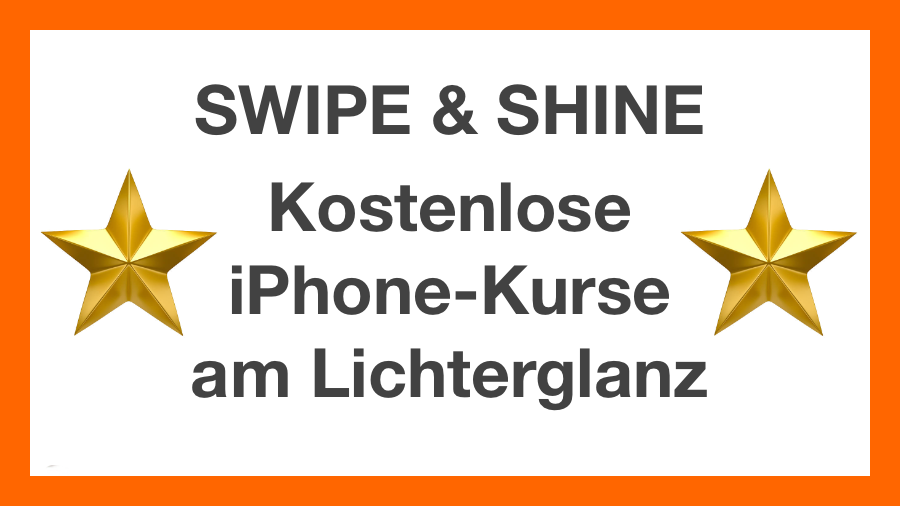 Banner: kostenlose iPhone-Kurse am Lichterglanz