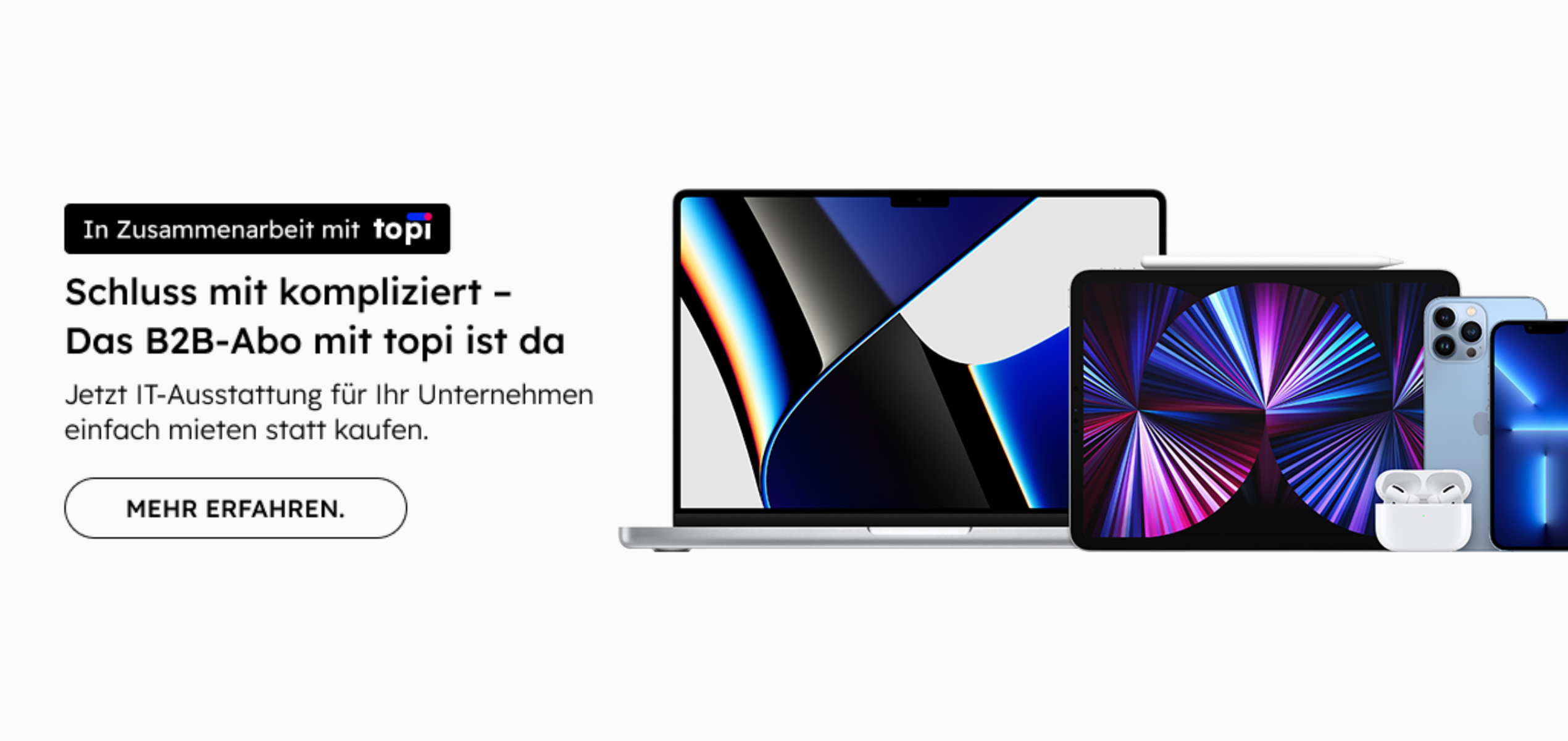 In Zusammenarbeit mit topi: IT-Ausstattung für Unternehmen einfach mieten